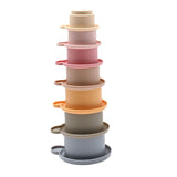 Silicone Stacking Bear Cups - Multicolour