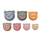 Silicone Stacking Bear Cups - Multicolour