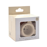 Silicone Stacking Bear Cups - Multicolour