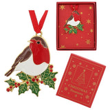 Xmas Treasures Robin On Holly