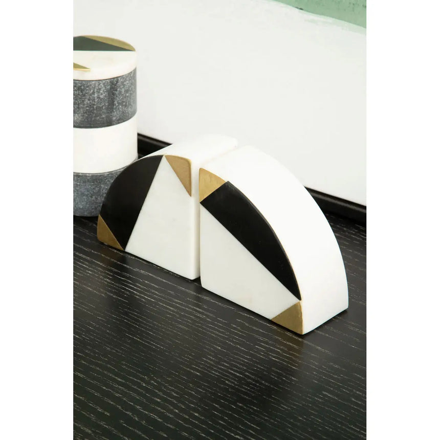 Omari Marble Bookends