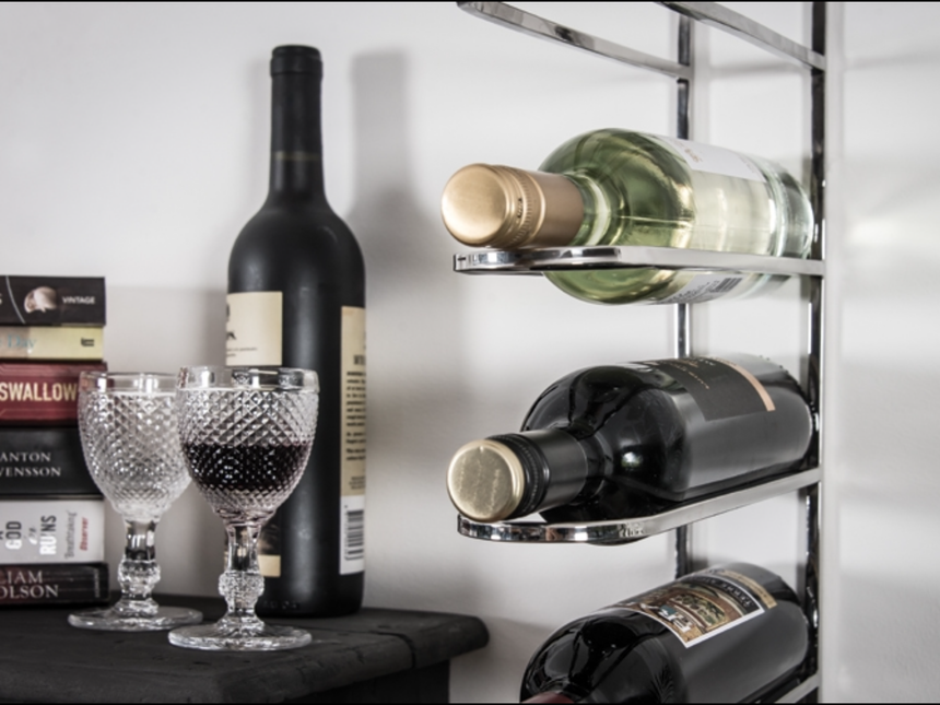 Wall Mounted Wine Rack Rail