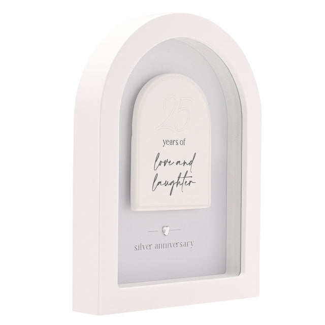 Amore Arch Plaque 18cm - 25 Years