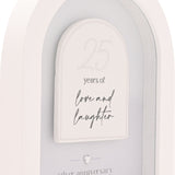 Amore Arch Plaque 18cm - 25 Years