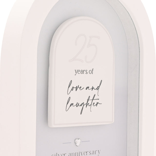 Amore Arch Plaque 18cm - 25 Years