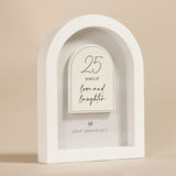 Amore Arch Plaque 18cm - 25 Years