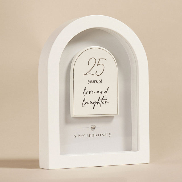 Amore Arch Plaque 18cm - 25 Years