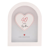 Amore Arch Plaque 18cm - 40 Years