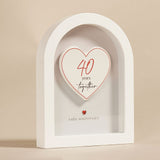 Amore Arch Plaque 18cm - 40 Years