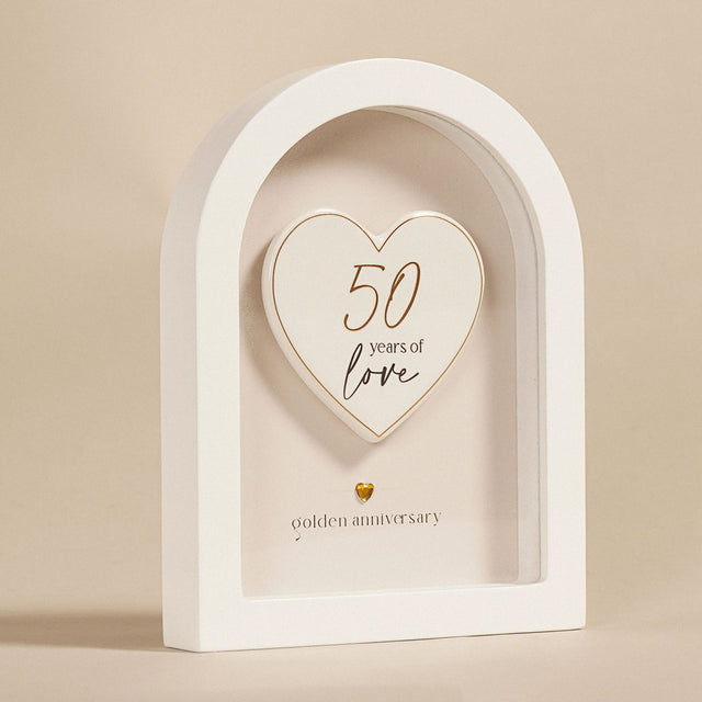 Amore Arch Plaque 18cm - 50 Years