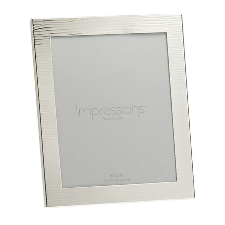 Silver Ripple Texture Frame 8” x 10”