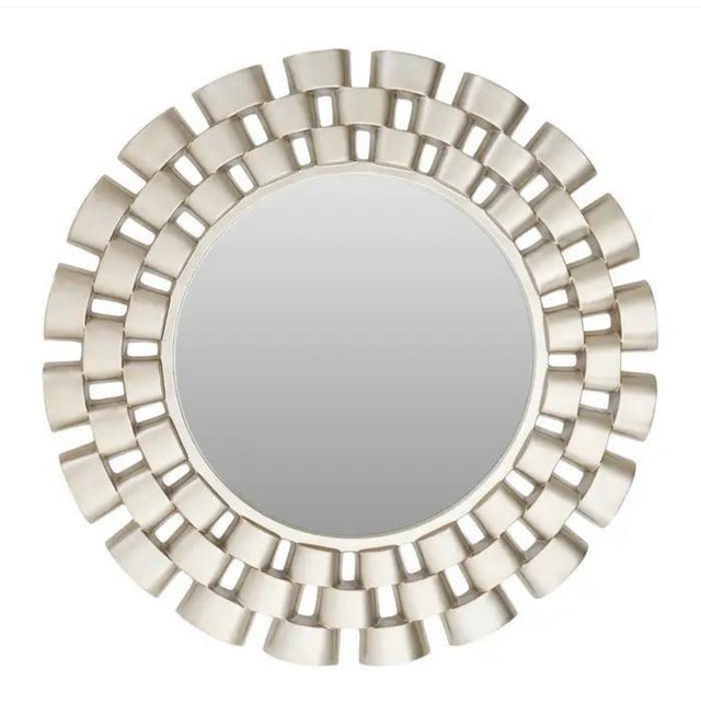Statement Champagne Silver Chain Mirror 107cm