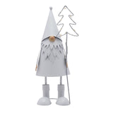 LED White Santa with Star - Small