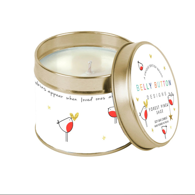 BB Robins Appear - Forest Pine & Sage Tin Candle