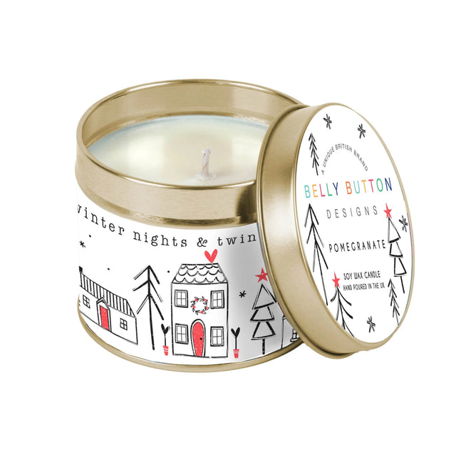 BB Woodcut Street - Baked Apple Tin Candle