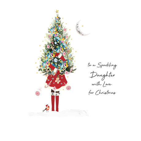 Sparkling Daughter Christmas Card