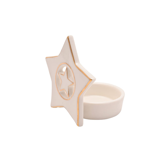 Widdop Porcelain Star Tealight Holder