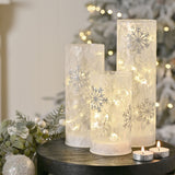 LED Tube Light with Snowflake Design - Small