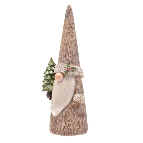 Wood Effect Christmas Gonk Figurine 23cm