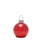 Red Mercury Glass LED Bauble 13cm
