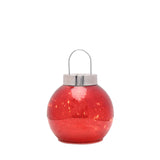 Red Mercury Glass LED Bauble 16cm