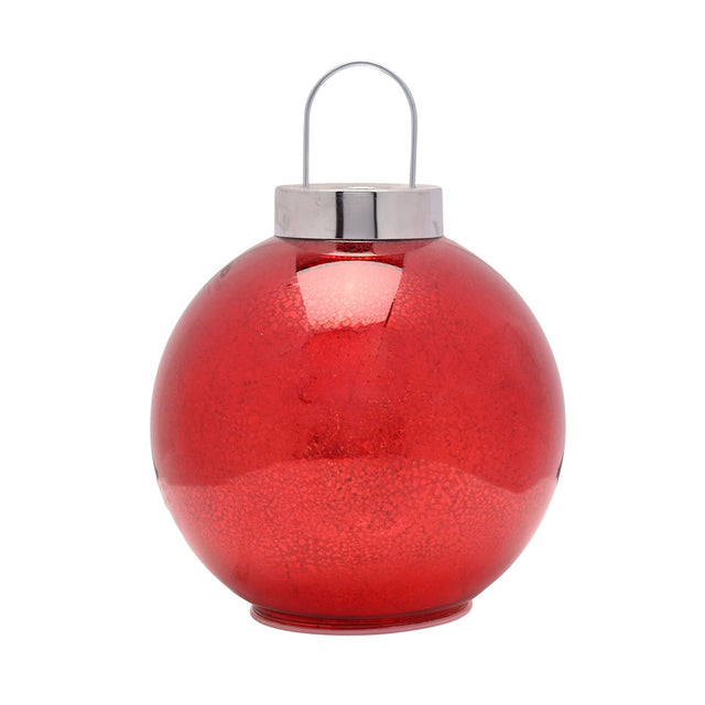 Red Mercury Glass LED Bauble 20cm
