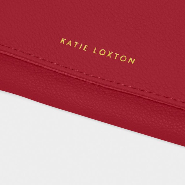 Katie Loxton Jewellery Roll in Garnet Red