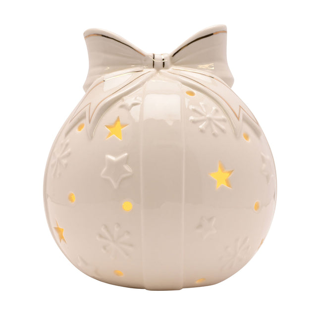 Widdop LED Porcelain Bauble - 15cm