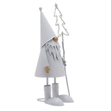 LED White Santa with Star - Small