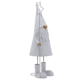 LED White Santa with Star - Large