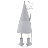 LED White Santa with Star - Large