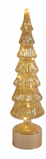LED Rotating Tree 41cm Gold