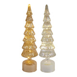LED Rotating Tree 41cm Gold