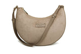Alice Wheeler Kensington Suedette Shoulder/Crossbody Bag - Mink