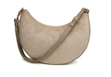Alice Wheeler Kensington Suedette Shoulder/Crossbody Bag - Mink