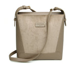 Alice Wheeler Kensington Suedette Crossbody Bag - Mink