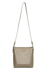 Alice Wheeler Kensington Suedette Crossbody Bag - Mink