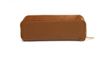 Alice Wheeler Fudge Suede Train Case - Small