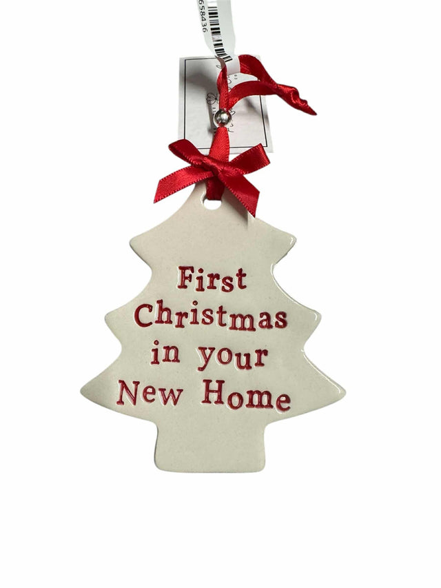 First Christmas in Your New Home Ceramic Tree Decoration