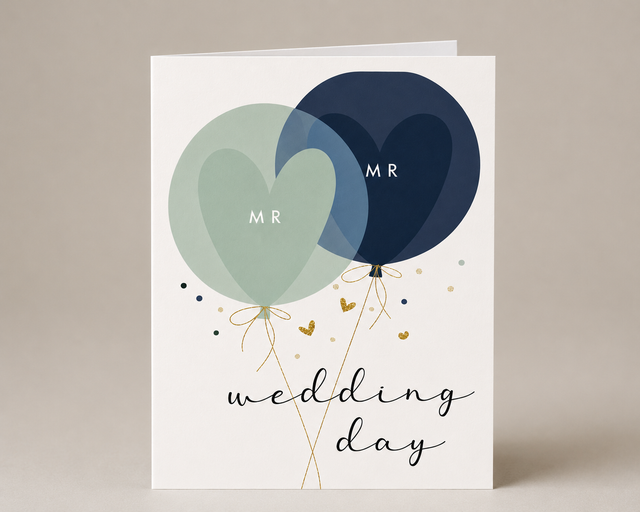 Mr & Mr Wedding Card