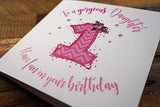 Daughter 1st Birthday Card