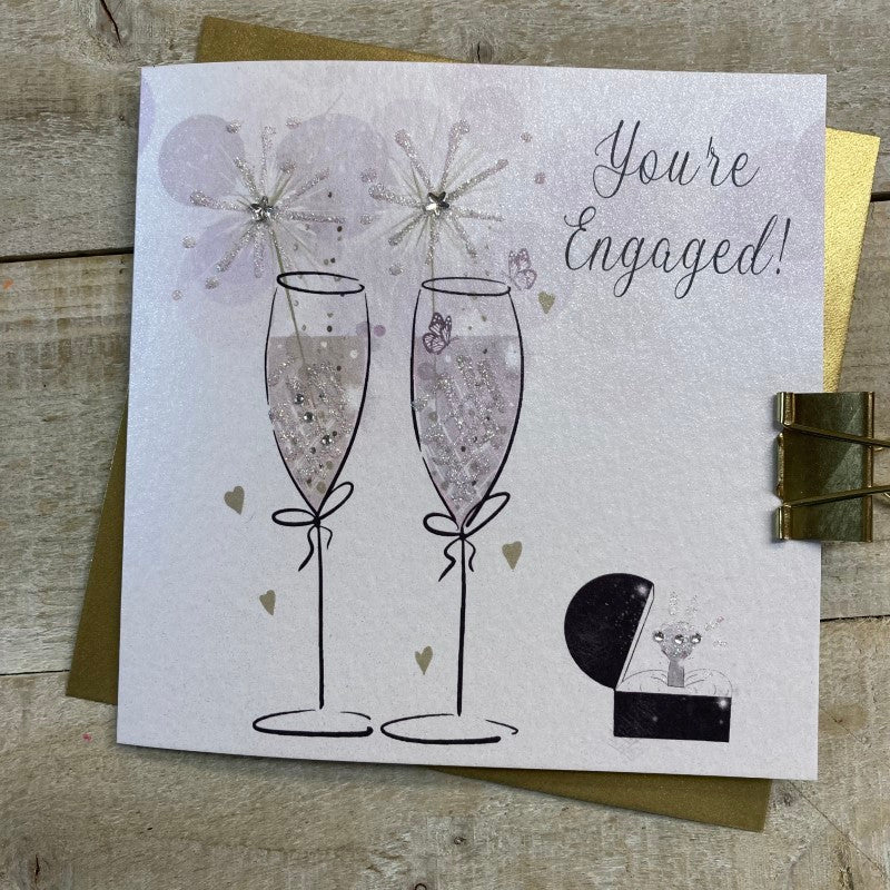 Flutes Engagement Card