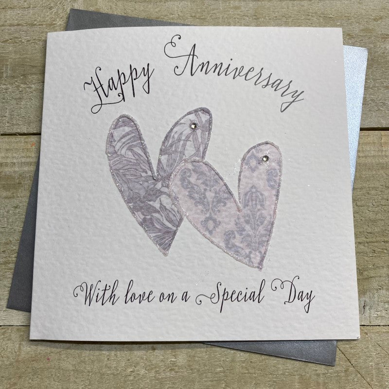 Happy Anniversary Hearts Card