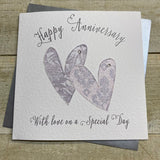 Happy Anniversary Hearts Card