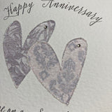 Happy Anniversary Hearts Card