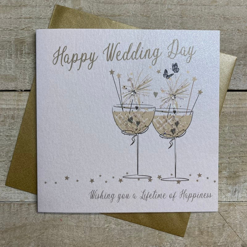 WC Coupe with Sparkler Wedding Card