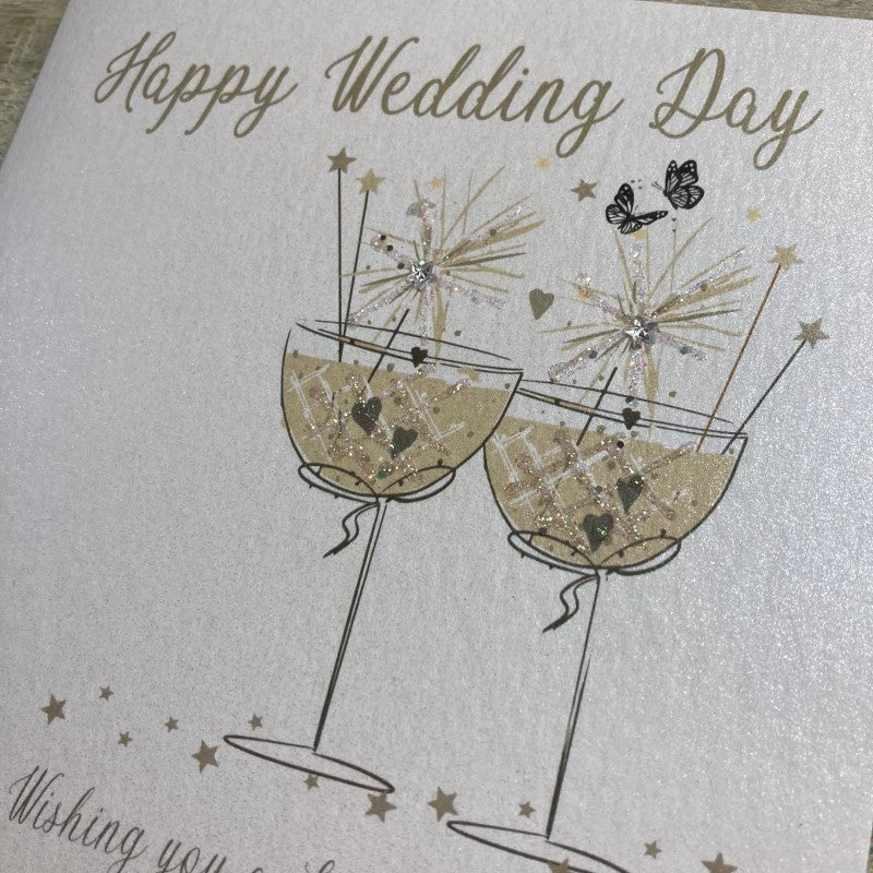 WC Coupe with Sparkler Wedding Card