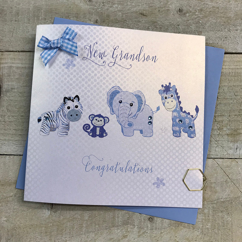 New Grandson Blue Toys Card