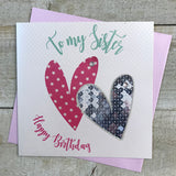 WC Sister Hearts Birthday Card