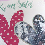 WC Sister Hearts Birthday Card